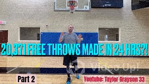 Guinness World Record Part 2 Basketball Edition ☠️🚨🏀- 20,371 Free Throws Made in 24 hrs?! #tg33