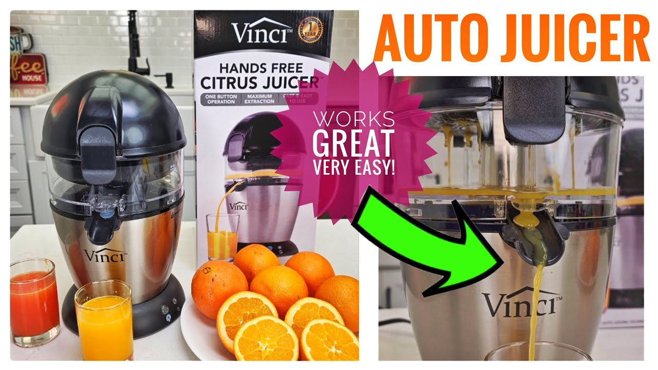 Vinci Automatic Hands Free Juicer Review Best Auto Orange Juicer! 