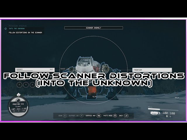 How To Follow Scanner Distortions - Into The Unknown - Starfield