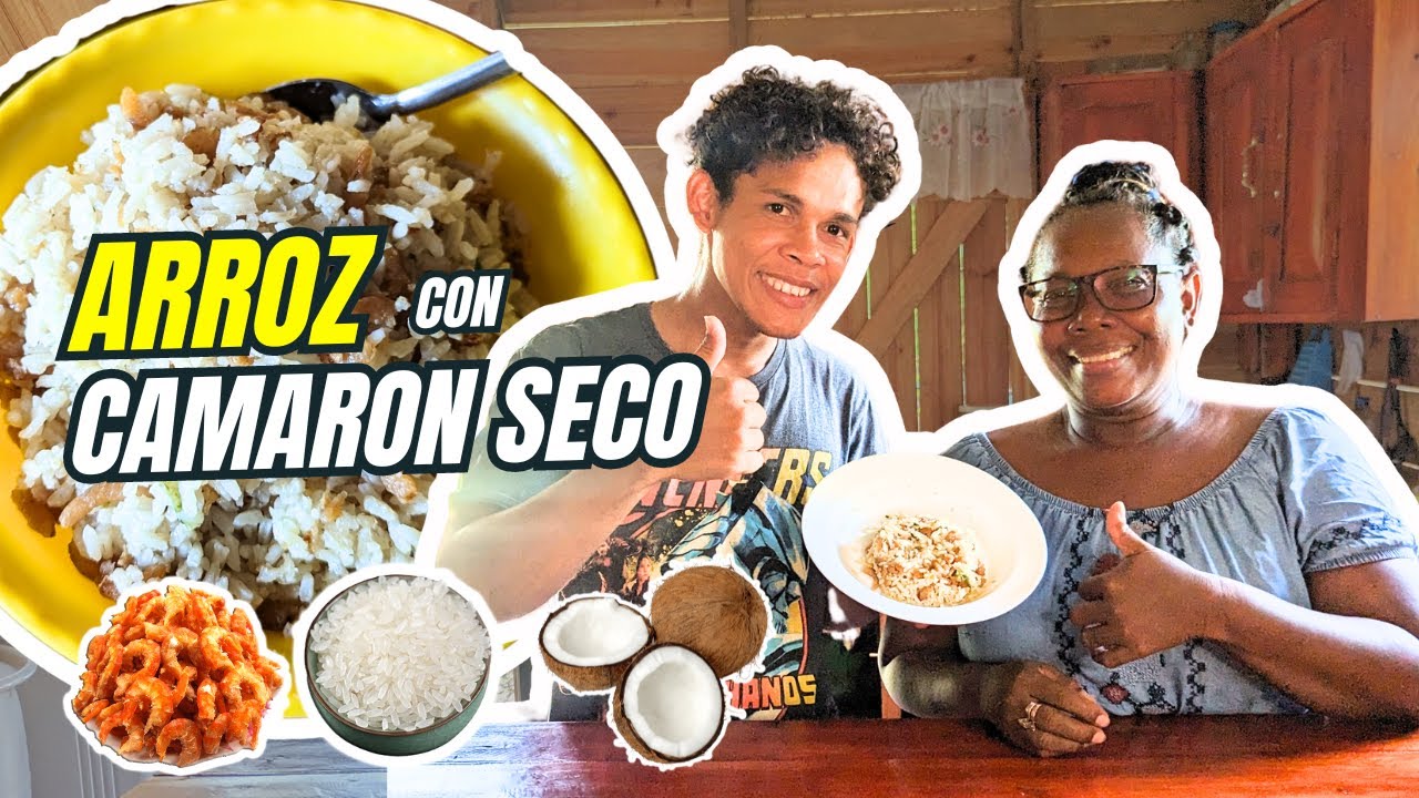 Como hacer Arroz con camarón seco - Comida del Caribe de Nicaragua