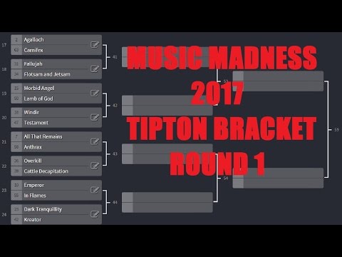 MUSIC MADNESS 2017 - TIPTON BRACKET Round 1