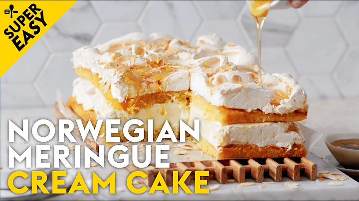 Norwegian meringue cream cake (AKA Scandi pavlova ...
