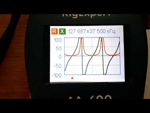 Резонанс антенного кабеля. прибор Rig Expert  АА-600