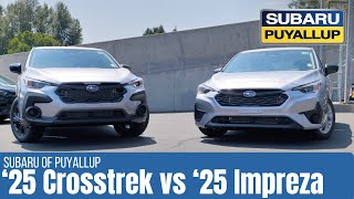 2025 Subaru Crosstrek vs 2025 Subaru Impreza