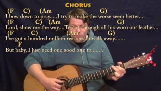 million reasons (lady gaga) fingerstyle guitar cover lesson in c with chords/lyrics