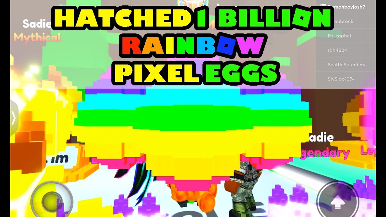 I Hatched 1 Billion Rainbow Coins Worth of Rainbow Pixel Eggs in Pet