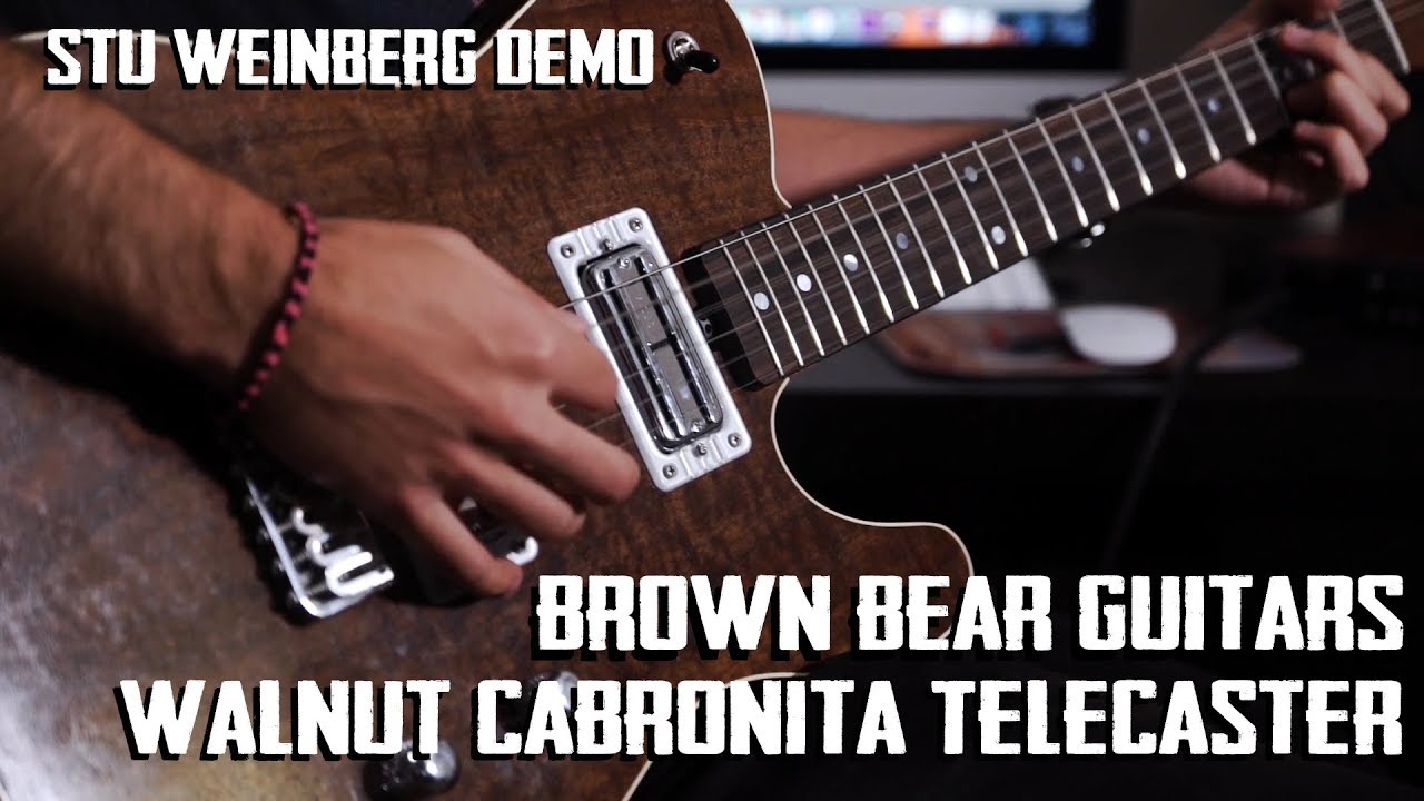 Brown Bear Guitars - Walnut Cabronita Telecaster Demo by Stu Weinberg