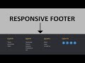 Responsive footer design html css