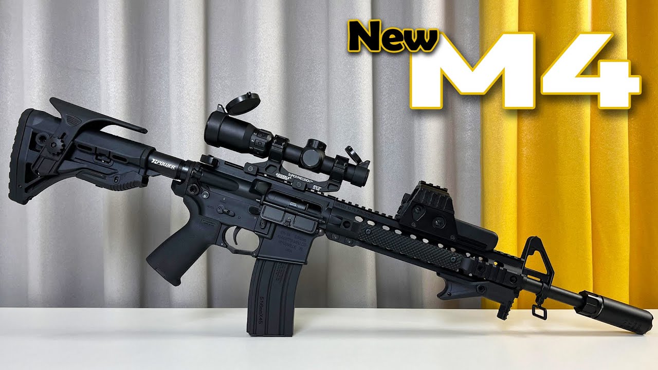 NEW M4 Toy Gun Gel Ball Blaster - The Coolest Gun Yet! - YouTube