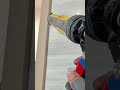 Applying Professional Grade Adhesive Sealant to Door Frames for a Seamless Finish #shorts