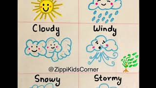 DIY worksheets on weather for Pre-k, nursery, LKG, UKG, Kindergarten.