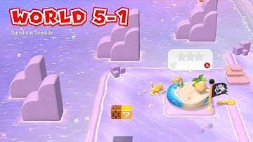 Super Mario 3D World Switch World 5-1 stars and stamp - 3D World Bowser