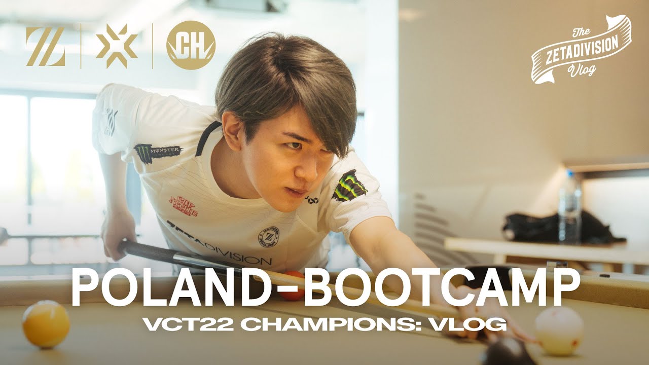 最強施設に大興奮！千里の道もポーランドから | VCT22 Champions // ZETA DIVISION VLOG