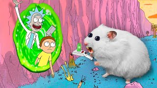 Hamster meets Rick and Morty in Real Life!