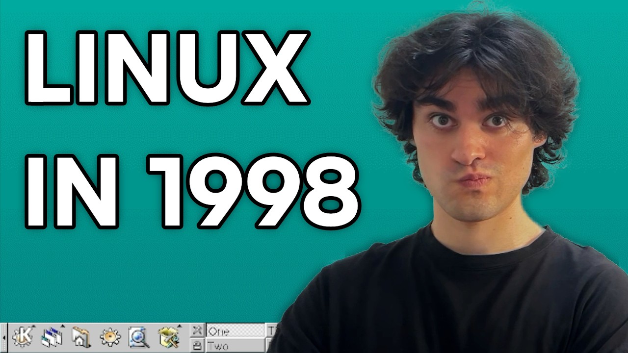 i tried a linux desktop that's older than me... - YouTube