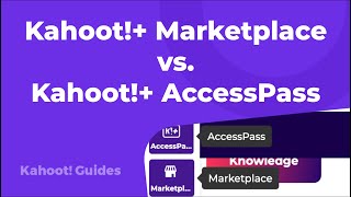 Kahoot!+ Marketplace vs. Kahoot!+ AccessPass