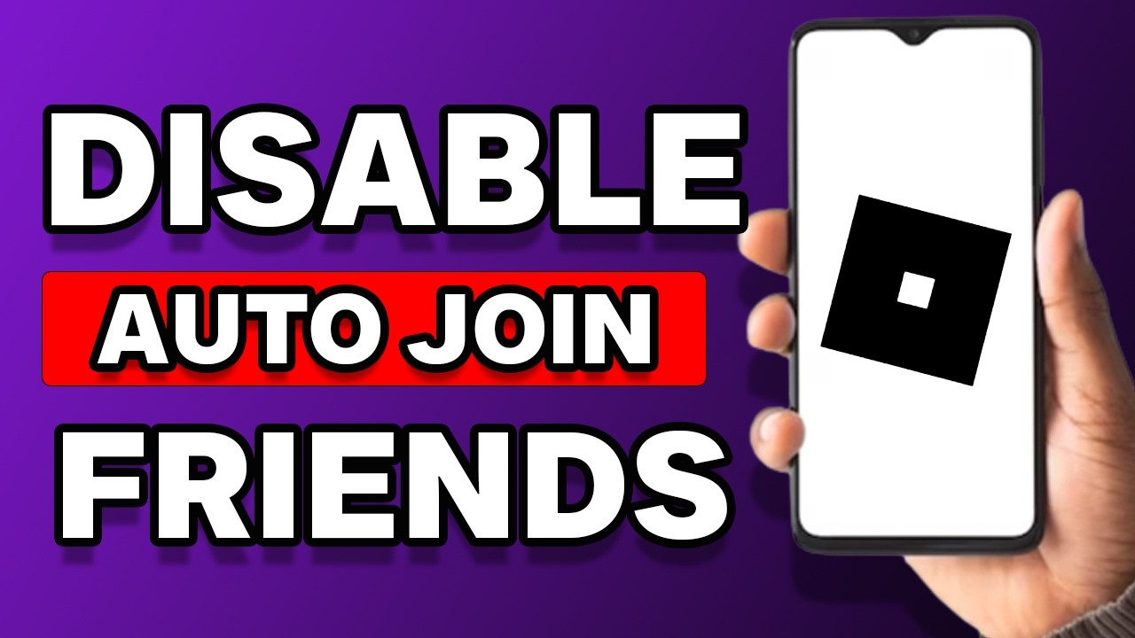 How To Disable Auto Joining Friends In Roblox YouTube 