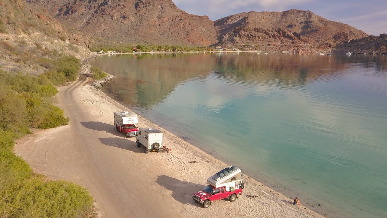 Wild Camping on Cliffs and White Sand Beaches in Baja California
