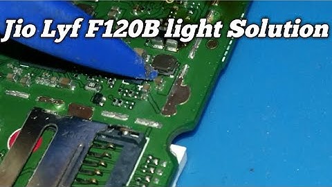 Lyf F120B Lcd Light problem Working Solution || Jio F120B Display Light Problem Solution