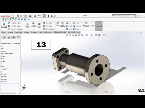 SolidWorks Tutorial Exercise 13 | Learn SolidWorks 3D - YouTube
