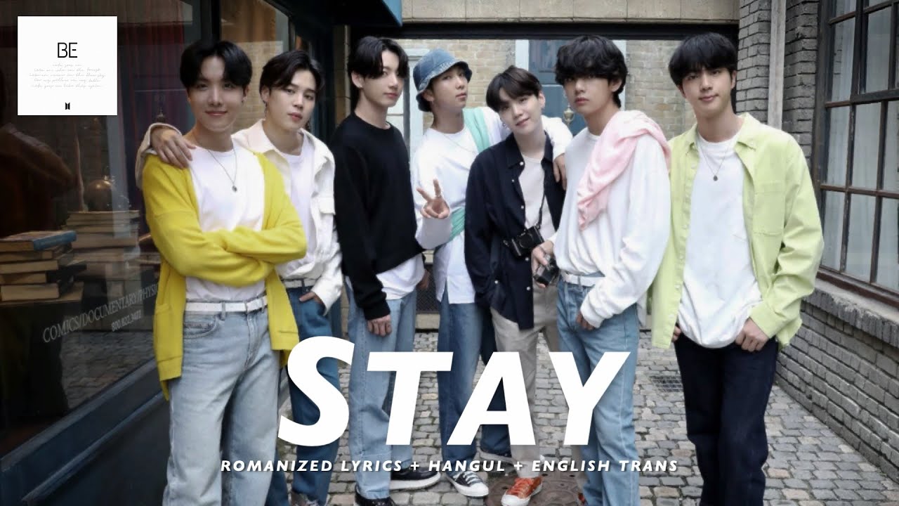 bts 방탄소년단 stay romanized lyrics hangul english trans youtube