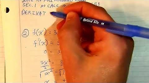 2012 AP Calculus AB Full Released Exam : SECTION I : Part A : # 2