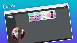 How to print tickets from Canva