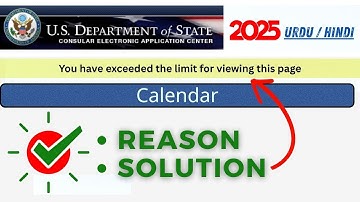 US Limit exceeded error RESOLVED ✔ | Reason & Solution | US visa scheduling limit issue | USA Visa