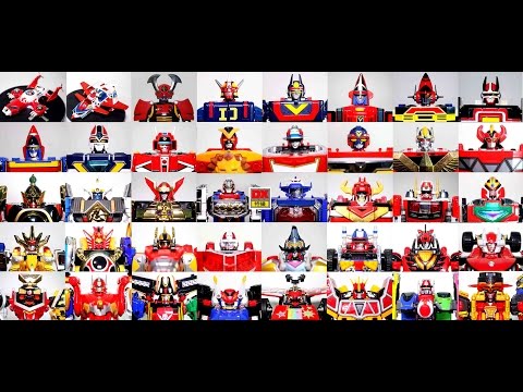 Super Sentai ALL DX MAIN Mechas Goranger- Ninninger (1975-2015) スーパー戦隊 メカ ゴレンジャー-ニンニンジャー Robot ASMR