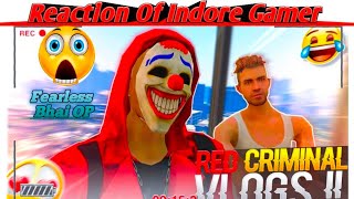 🤯 Reaction Of Indore Gamer On GTA 5 3D Video 🤯 ll 🤩 Red Criminal Vlogs 🤩 #freefire 🇮🇳