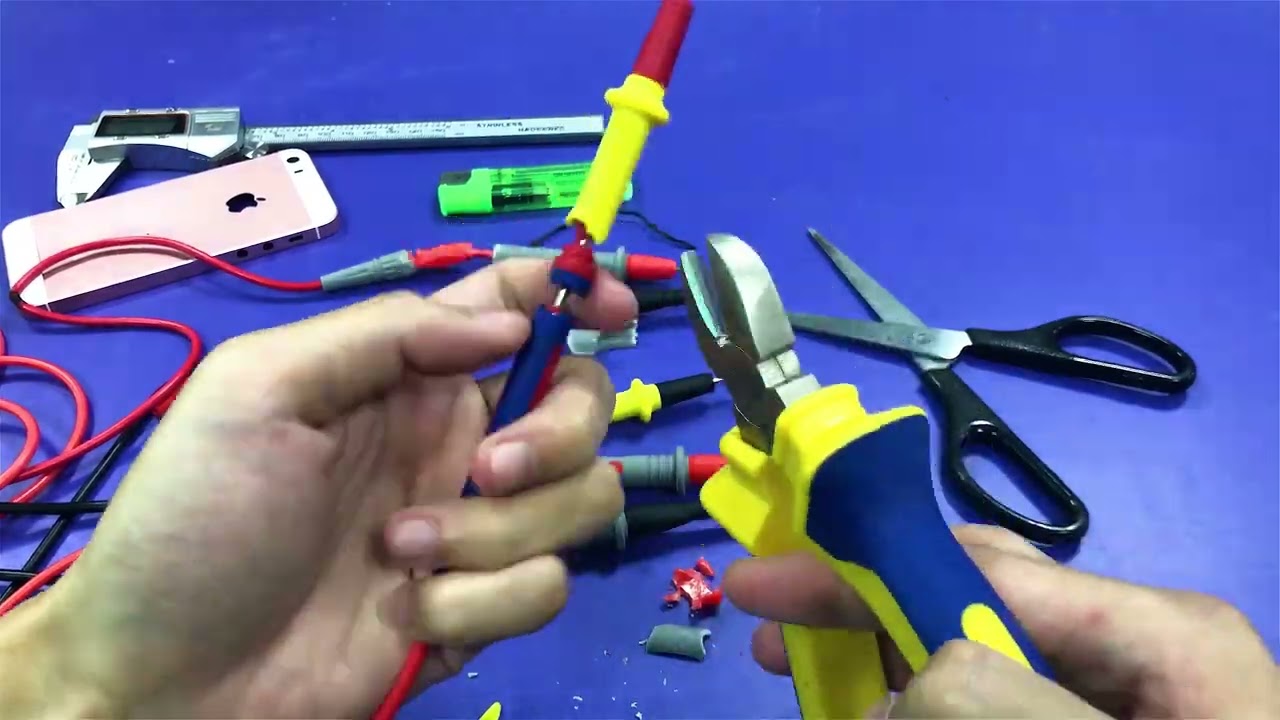 multimeter Stainless steel lead test wire 【P30】