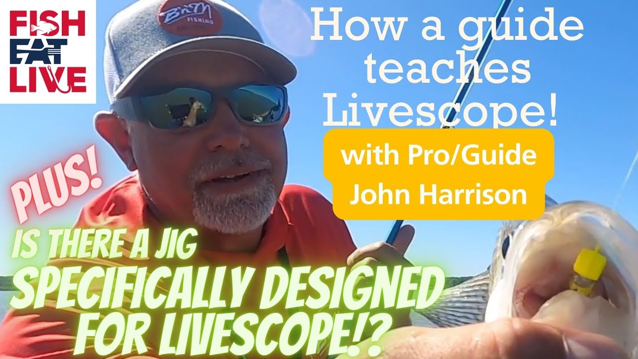 Harrison Fish How a guide teaches guests how to Livescope with Pro Guide John ...