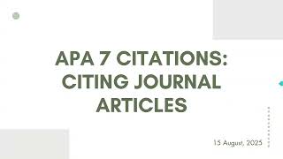 Citing Online Journal Articles