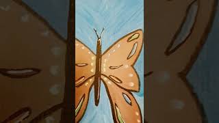 Acrylic butterfly pin painting. 🎨 #shorts #short