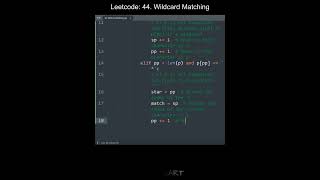 Leetcode 44. Wildcard Matching in Python | Python Leetcode | Python Coding Tutorial | Python ASMR