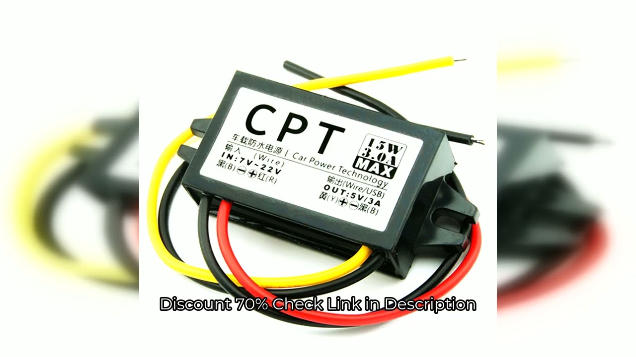 12V To 5V Car Step Down Buck Converter 3A 15W Car Power Converter Car Voltage Reducer Regulator for