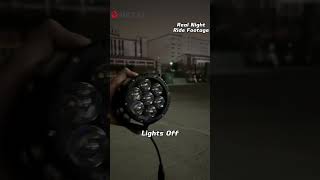 MEXAS R7 MAX 4.3" Motorcyle Auxiliary Light Demonstration &amp; Night View #motorcyclelight