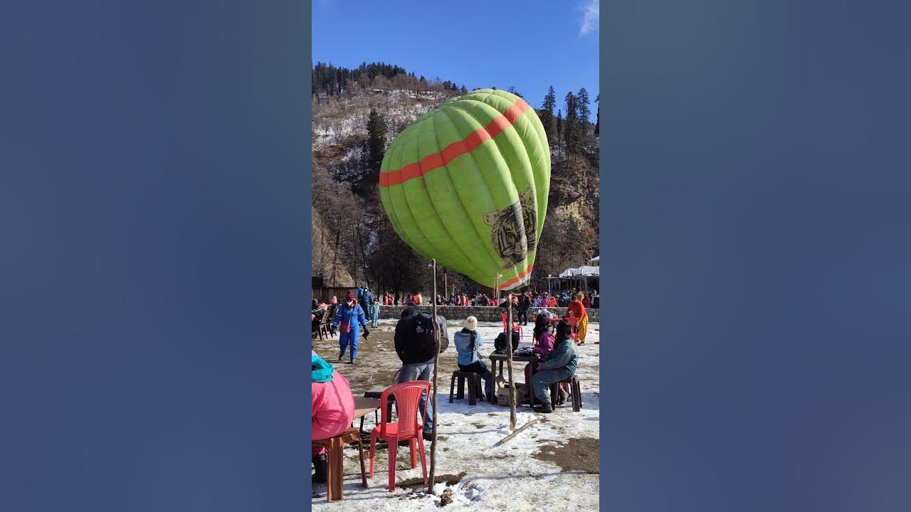 Hot air balloon at solang valley..manali ️ YouTube