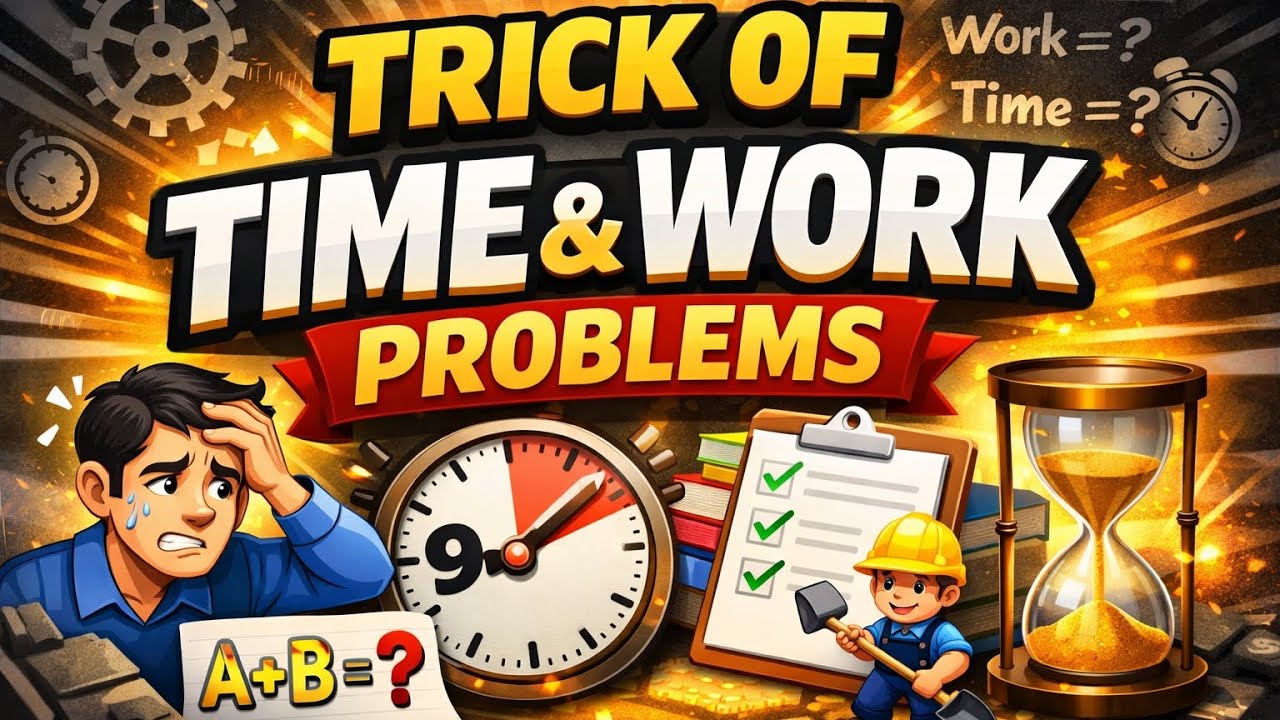 Solve Time & Work Problems in 15 seconds