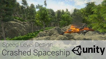 Crashed Spaceship - Speed Level Design - FREE assets [Unity3D]