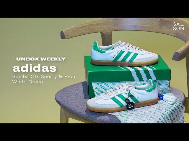 adidas gazelle silver green womens adidas Originals SAMBA OG Samba Gum Sole Sneakers IH3118 White Shoes M