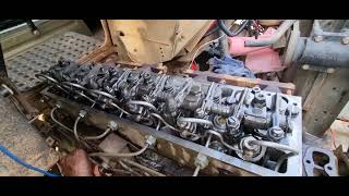 Unimog U1700L OM352A startup open rockercover after headgasket repair