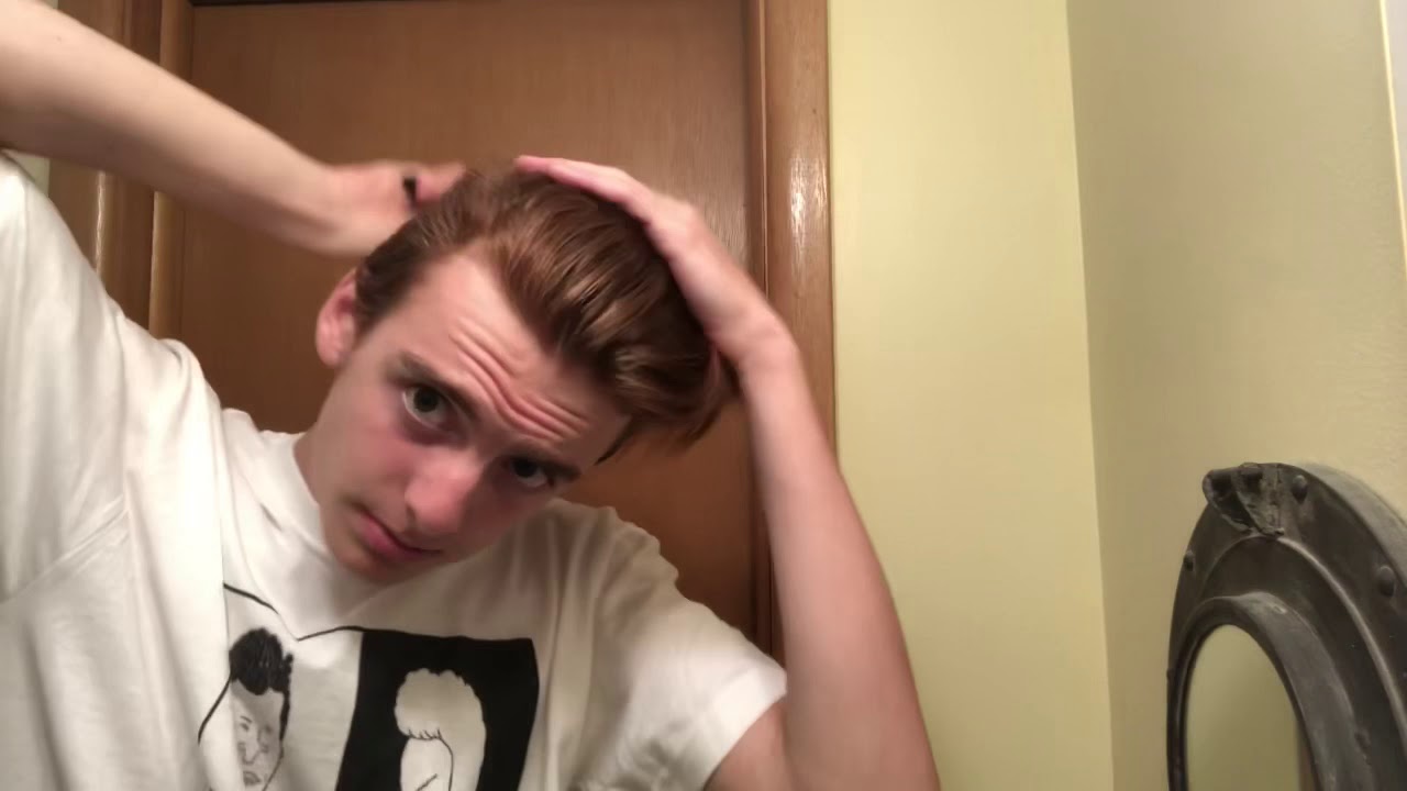 Greaser slick back with Royal Crown hair dressing YouTube