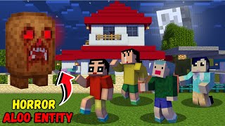 SHINCHAN Found HORROR ALOO Entity In Minecraft 😱😨