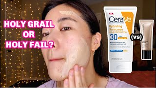 Cerave Hydrating Sunscreen Face Sheer Tint SPF 30 Application + Review! Cerave Tinted Sunscreen screenshot 2