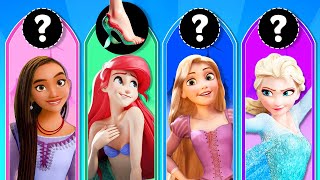 🔥 Guess the Character by Crown, Dress & Shoe #9 | Disney Princess, Disney Characters, Disney Quiz