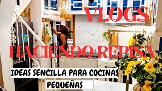 ///HACIENDO REPISAS💗🤩///IDEA SENCILLA PARA COCINA PEQUEÑA///ORGANIZACIÓN 🎀///