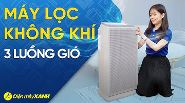 MÁY LỌC KHÔNG KHÍ có tận 3 luồng gió, có thể tận dụng làm quạt giúp tiết kiệm năng lượng