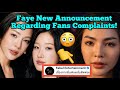 Faye New Announcement Regarding Compaints Of Fandom 😳 FayeAtom