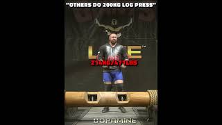 Others Do 200kg Log Press Vs Iron Biby ☠️